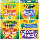  Crayola 4 Set Assorted Style Marker Crayon Color Pencil