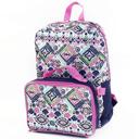  Aztec Pink and Navy Lunchbag Backpack