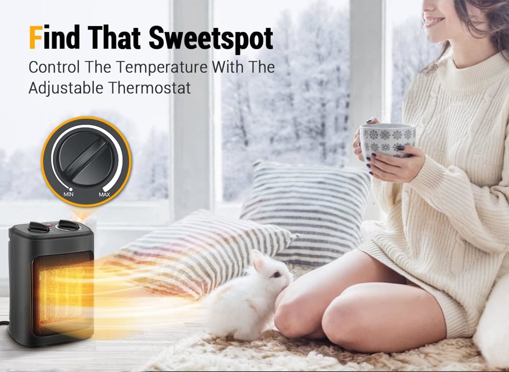 Electric Portable Personal Space Fast Indoor & Outdoor Heater