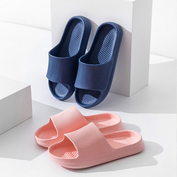 Unisex Minimalist Textured Cloud Slippers - 4 Colors