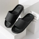 Black  Size 8.5 Unisex Minimalist Textured Cloud Slippers - 4 Colors