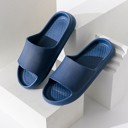 Blue  Size 8.5 Unisex Minimalist Textured Cloud Slippers - 4 Colors