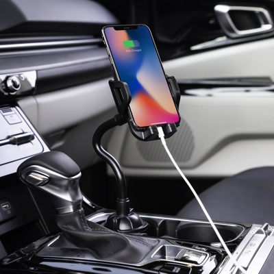 Car Cup Holder Phone Mount adjustable Gooseneck Phone Stand