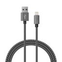 Grey MFI Certified Lightning Charging Cable for iPhone