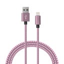 Pink MFI Certified Lightning Charging Cable for iPhone