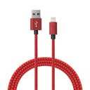 Red MFI Certified Lightning Charging Cable for iPhone