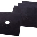  Reusable Nonstick Gas Range Stovetop Burner Liners (4 Pack)