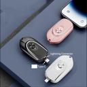  2-in-1 Connector Power Station Portable Charger Mini Emergency Keychain Power Bank