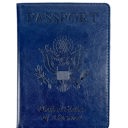 Navy Vaccination Card Holder Passport Wallet