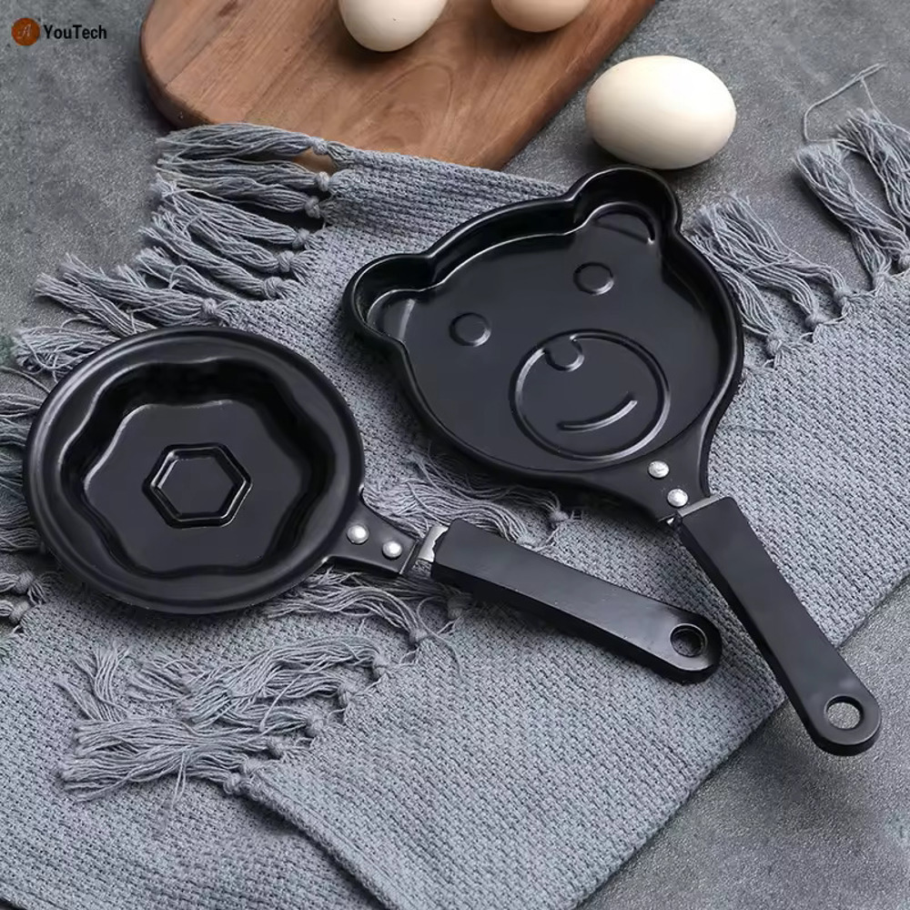 Set of 4 Breakfast Egg Omelet Pancake Flip Non-Stick Pan