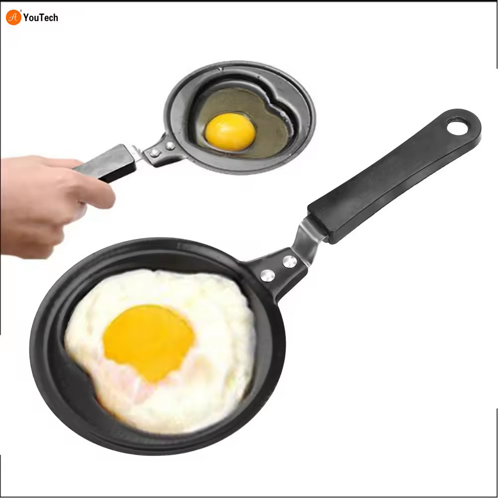 Set of 4 Breakfast Egg Omelet Pancake Flip Non-Stick Pan