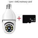 Camera with 64GB Card 5G Bulb Surveillance Camera