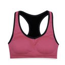 Large Hot Pink Racerback Seamless Sports Bra for Gym FItness and Yoga