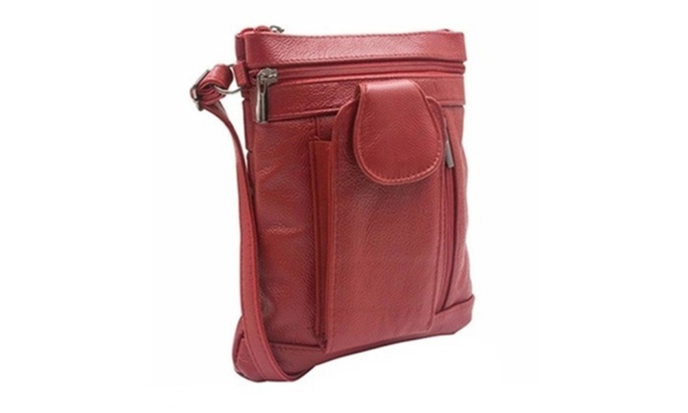 On-The-Go Soft Leather Crossbody Bag with Plus-Size Option