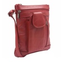 Red On-The-Go Soft Leather Crossbody Bag with Plus-Size Option