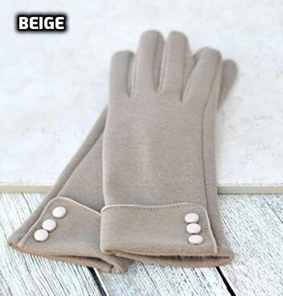 Women's Touchscreen-Compatible Fleece Gloves