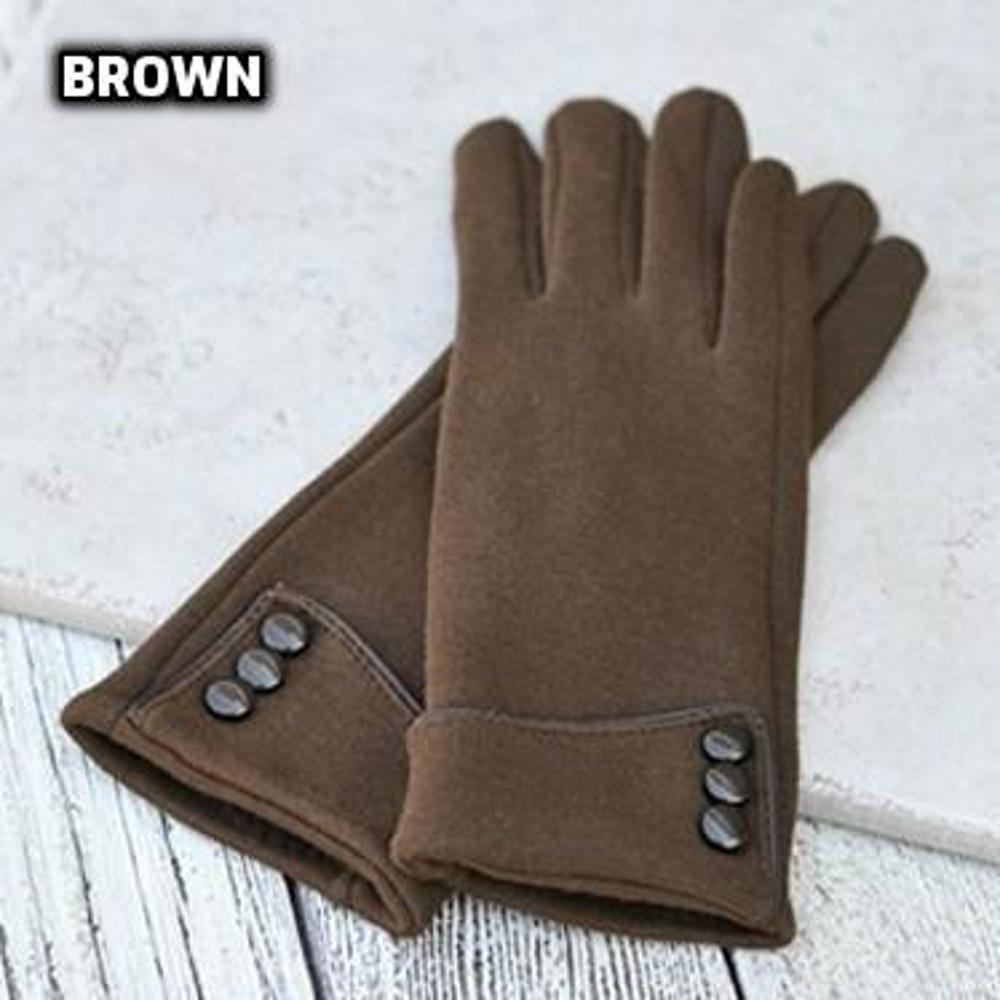 Women's Touchscreen-Compatible Fleece Gloves