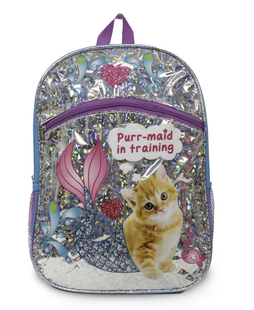 Confetti Purr-Maid 16” Kitten Backpack