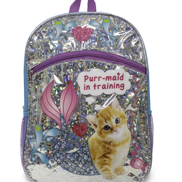 Confetti Purr-Maid 16” Kitten Backpack