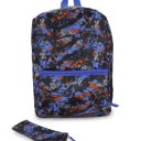  Blue Red Camo 16" Backpack