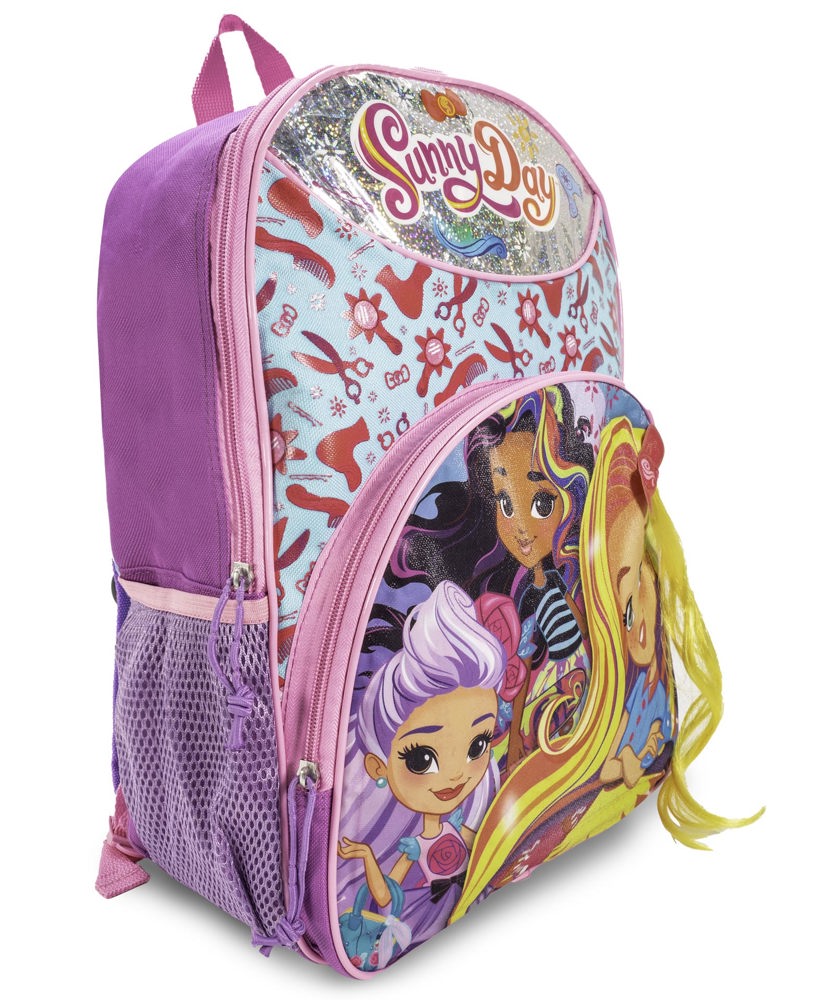 Sunny Day Hair 16” Girls Kid Backpack