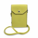 Yellow Trendy Cell Phone Crossbody Bag