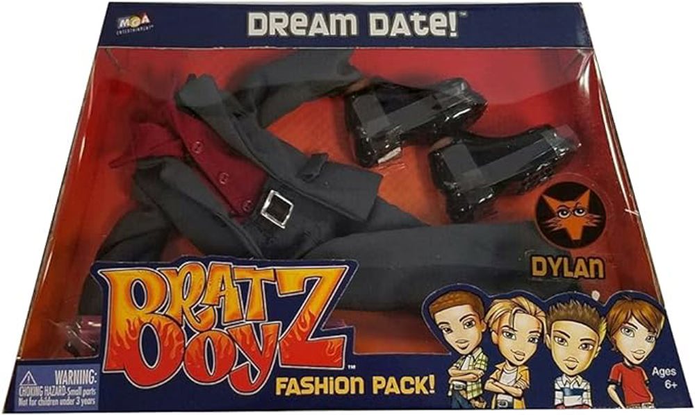 6 Pack Full Collection Bratz Boyz Doll Fashion Pack Clothes with Shoes