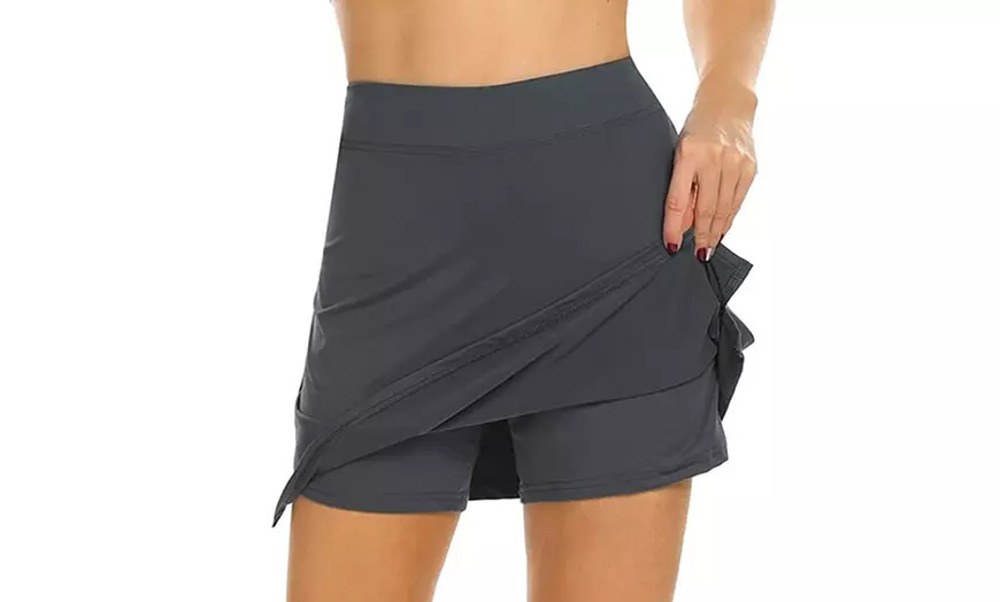 Women’s Active Stretch Running Sports Tennis Skirt