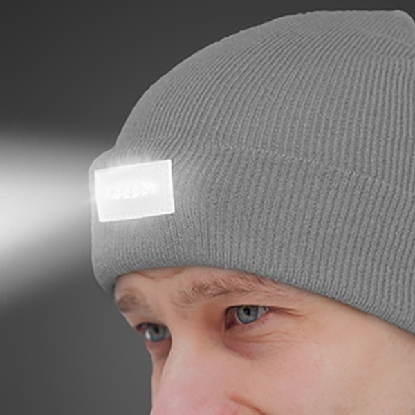 LED Headlamp Beanie for Men and Women