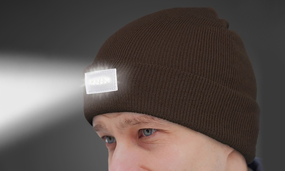 LED Headlamp Beanie for Men and Women