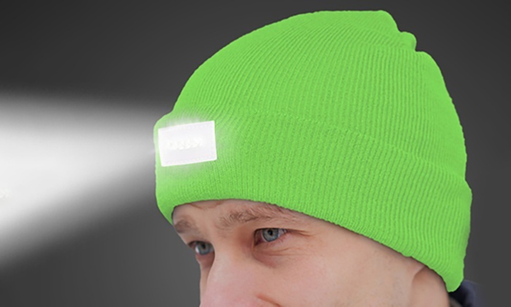 LED Headlamp Beanie for Men and Women