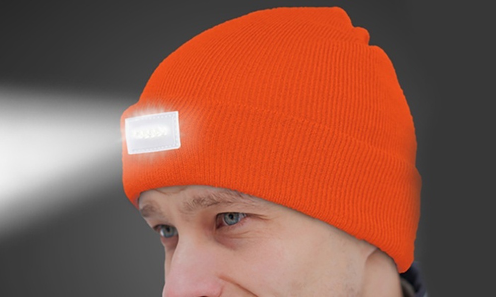 LED Headlamp Beanie for Men and Women