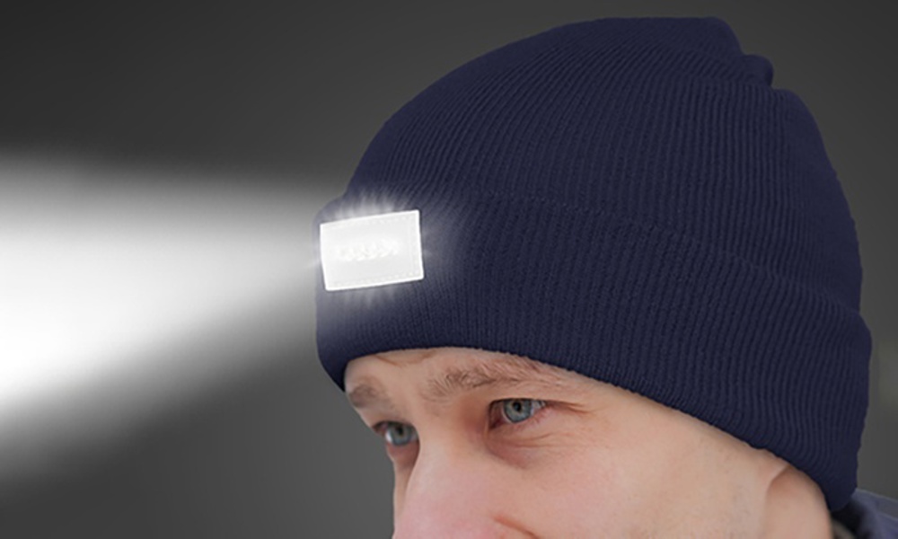 LED Headlamp Beanie for Men and Women