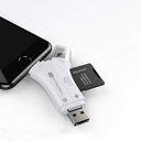  4-in-1 SD Memory Card Reader & Adapter for Cellphone, PC, Mac, Android