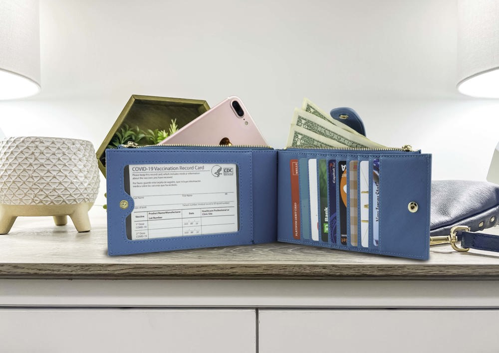 RFID Blocking Bifold Multi Card Case Wallet with CDC Card Slot