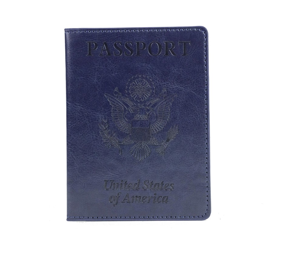 Passport Holder with CDC Vaccination Card Protector - 13 Colors