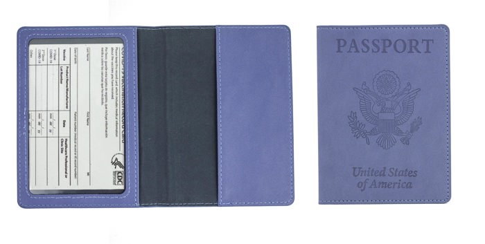 5 Pack Passport Holder with CDC Vaccination Card Protector