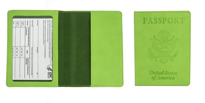 5 Pack Passport Holder with CDC Vaccination Card Protector