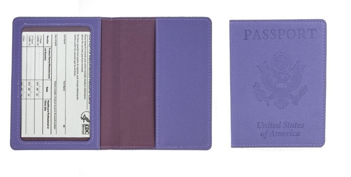 5 Pack Passport Holder with CDC Vaccination Card Protector