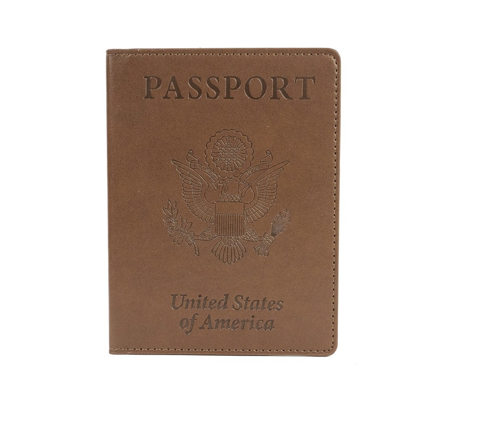 Passport Holder with CDC Vaccination Card Protector - 13 Colors