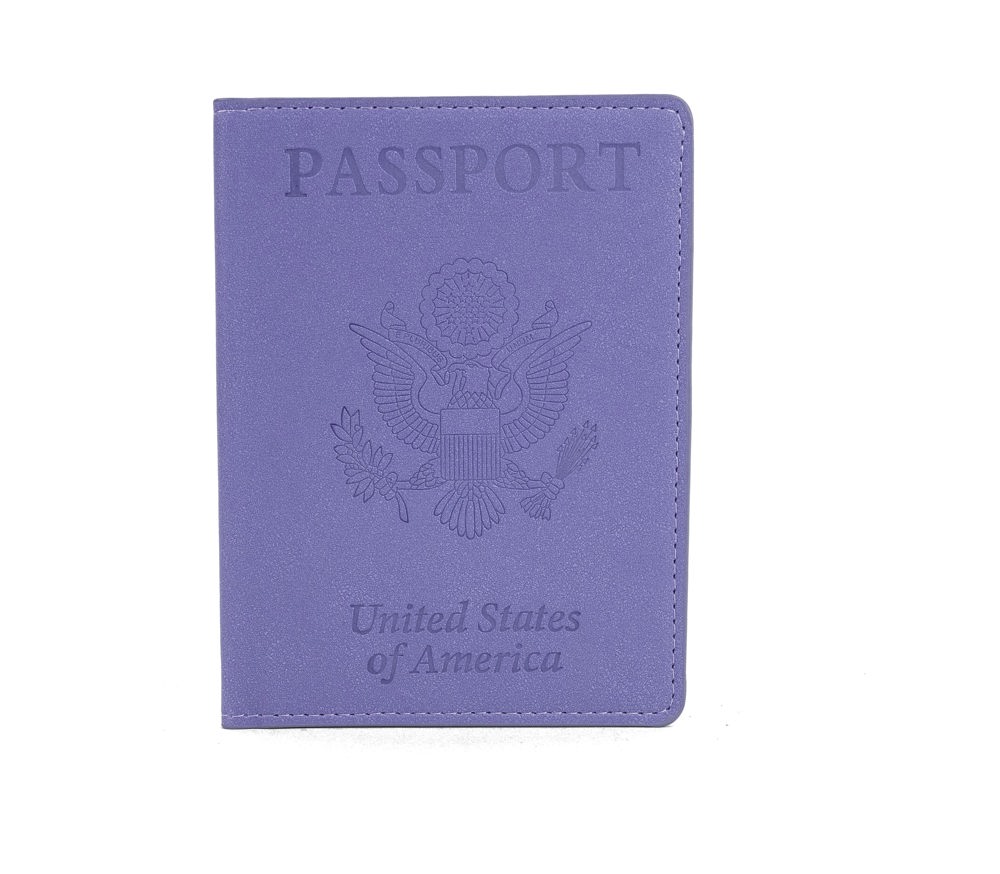 Passport Holder with CDC Vaccination Card Protector - 13 Colors