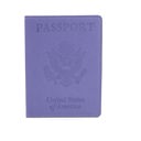 Purple Passport Holder with CDC Vaccination Card Protector - 13 Colors