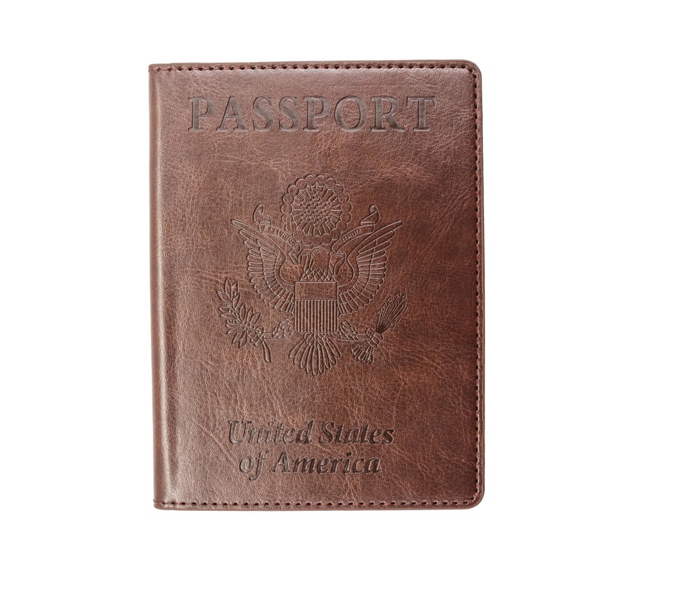 Passport Holder with CDC Vaccination Card Protector - 13 Colors