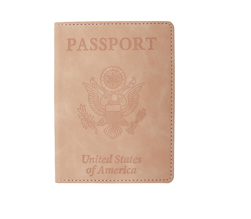 Passport Holder with CDC Vaccination Card Protector - 13 Colors