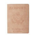 Pink Passport Holder with CDC Vaccination Card Protector - 13 Colors