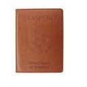 Red Passport Holder with CDC Vaccination Card Protector - 13 Colors