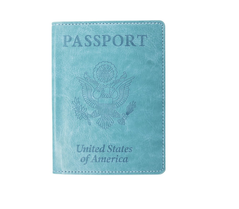 Passport Holder with CDC Vaccination Card Protector - 13 Colors