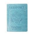 Turqoise Passport Holder with CDC Vaccination Card Protector - 13 Colors