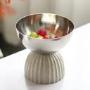  Decorative Mirror Uplifted Metal Serving Bowl