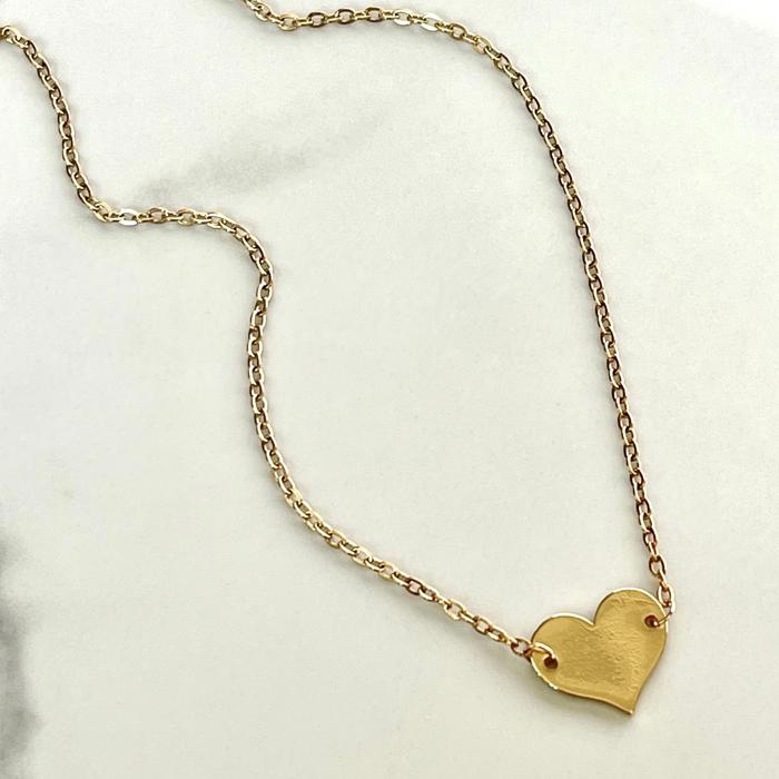 Gold Small Heart Necklace – Valentine’s Day Gift for Women